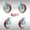 Service Caster 8 Inch SS Poly on Aluminum Caster Set with Roller Bearings 2 Swivel Lock 2 Brake SCC-SS30S820-PAR-BSL-2-TLB-2 - alternate 2